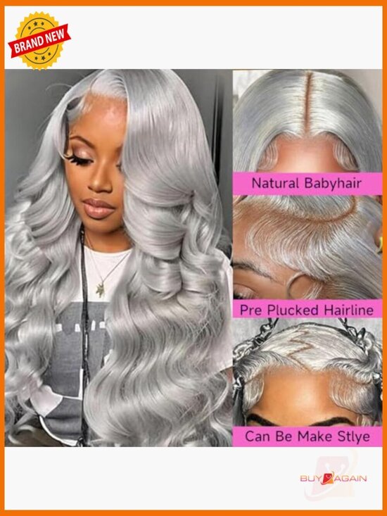 13x6 Lace Front Wig Human Hair 180 Density Pre Plucked Glueless Body Wave 22 main image 6